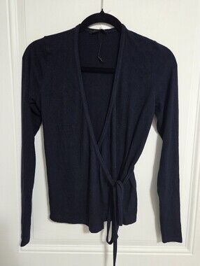 Zara Women's Self Tie Fine Knit Wrap Cardigan - Size M